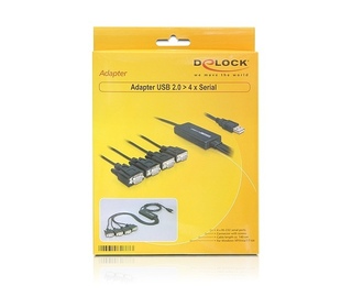 DeLOCK 61887 câble Série Noir 1,4 m USB Type-A DB-9