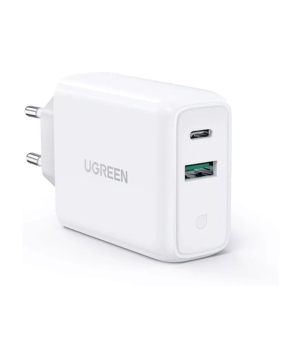 Ugreen 60468 chargeur d'appareils mobiles Tablette, téléphone, Universel Blanc Secteur Charge rapide Intérieure