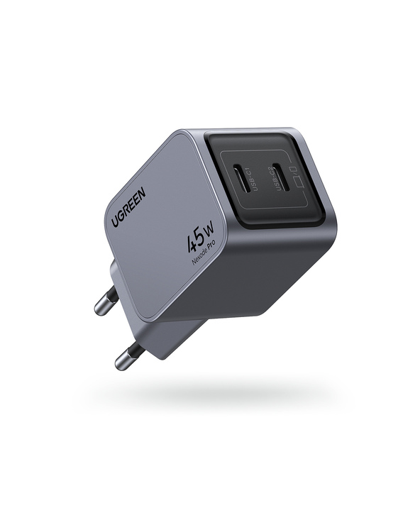 Ugreen 35008 chargeur d'appareils mobiles Universel Gris Secteur Charge rapide Intérieure