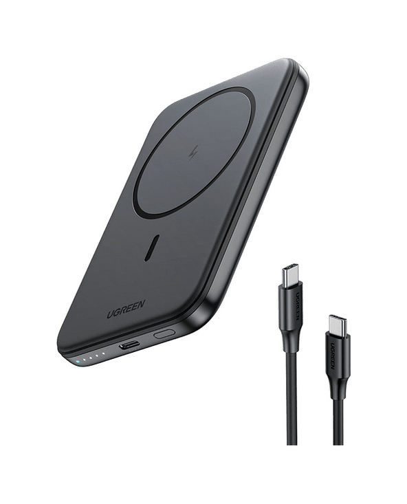 Ugreen 25207 banque d'alimentation électrique 5000 mAh Recharge sans fil Noir