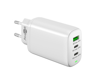 Goobay 61759 chargeur d'appareils mobiles Caméra Numérique, Écouteurs, Téléphone portable, Smartwatch, Tablette Blanc Secteur Ch