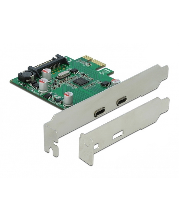 DeLOCK Carte PCI Express x1 vers 2 x externe USB 5 Gbps USB Type-C femelle