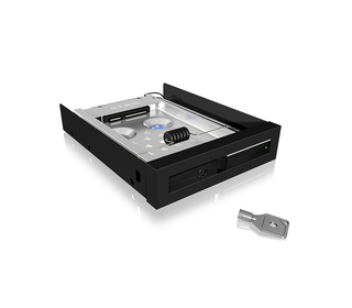 ICY BOX IB-2217ASTS 8,89 cm (3.5") Plateau de stockage de disques Noir