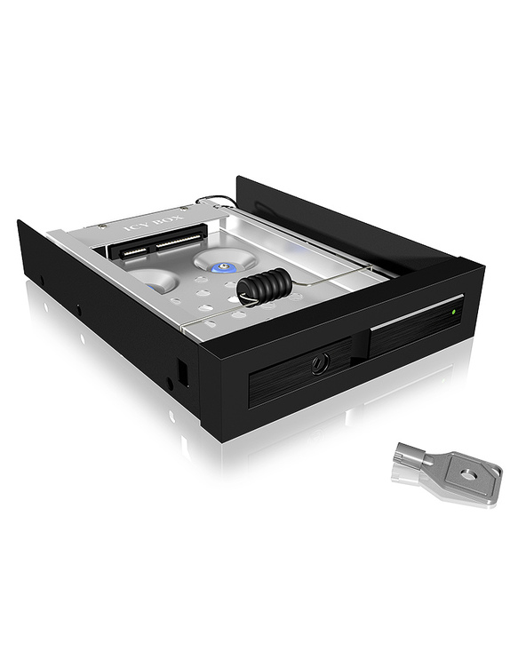 ICY BOX IB-2217ASTS 8,89 cm (3.5") Plateau de stockage de disques Noir