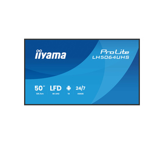 iiyama LH7564UHS-B1AG Écran d'affichage dynamique Écran plat de signalisation numérique 190,5 cm (75") Wifi 500 cd/m² 4K Ultra H