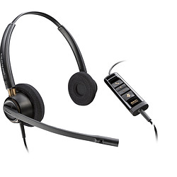 POLY Micro-casque EncorePro 525 Certifié pour Microsoft Teams Stéréo avec USB-A