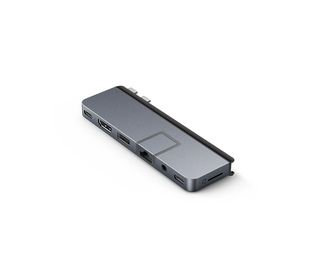HYPER DUO PRO 7-in-2 USB-C Hub USB Type-C 104 Mbit/s Gris