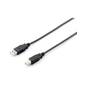 Equip 128861 Câble USB 2.0 Type A vers Type B, 3.0m , Noir