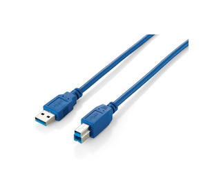 Equip 128293 Câble USB 3.0 Type A mâle vers Type B mâle, 3.0m , Bleu