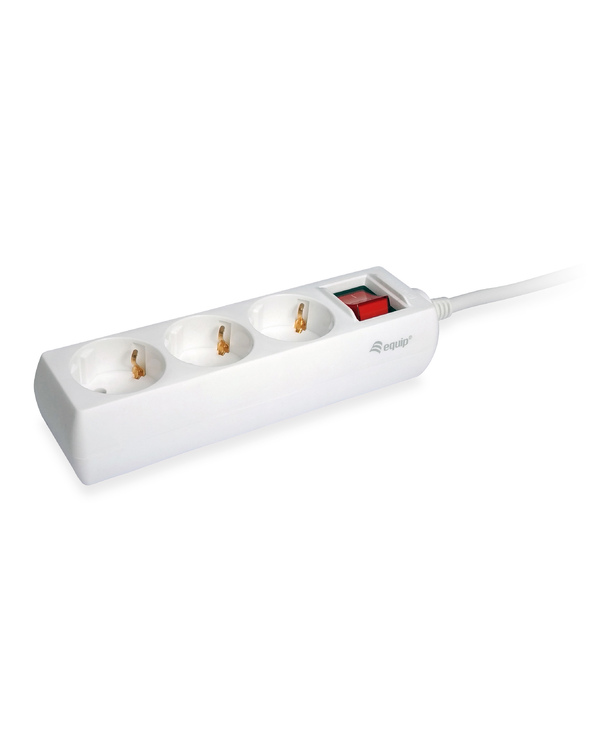 Equip 245551 multiprise 1,5 m 3 sortie(s) CA Intérieure Blanc