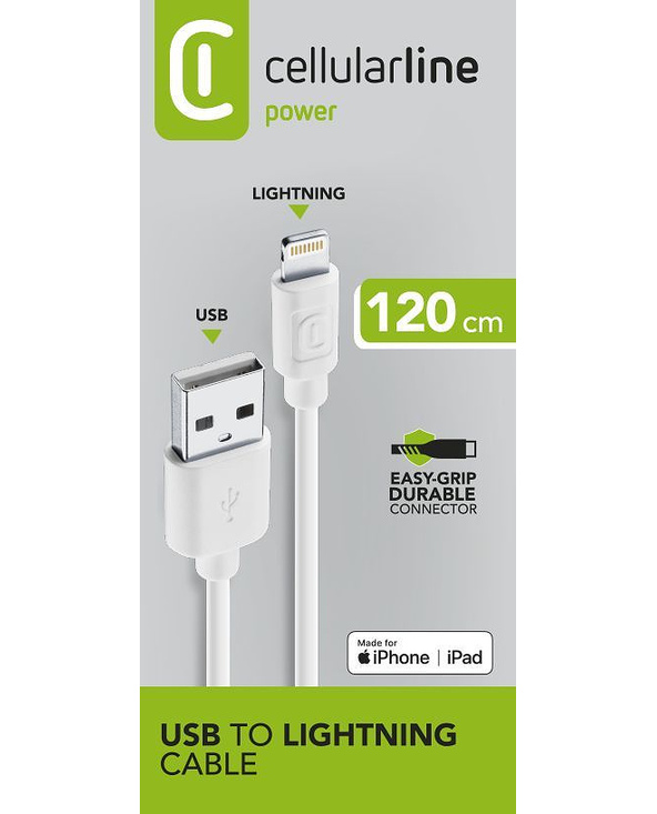 Cellularline Power Cable 120cm - Lightning