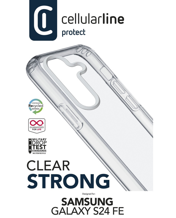 Cellularline 8018080487958 coque de protection pour téléphones portables 17 cm (6.7") Housse Transparent