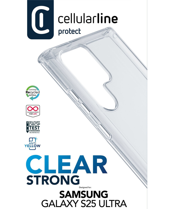 Cellularline 8018080491368 coque de protection pour téléphones portables 17,3 cm (6.8") Housse Transparent