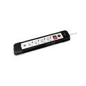 Equip 245553 multiprise 1,5 m 4 sortie(s) CA Intérieure Noir, Blanc