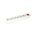 Equip 245554 multiprise 1,8 m 5 sortie(s) CA Intérieure Blanc
