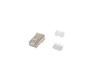 Equip 121147 connecteur de fils RJ-45 Acier satin, Transparent