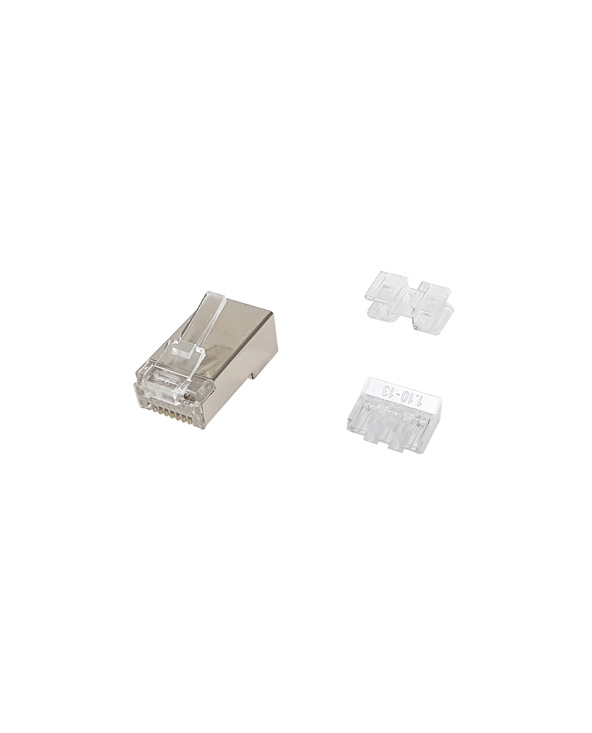 Equip 121147 connecteur de fils RJ-45 Acier satin, Transparent