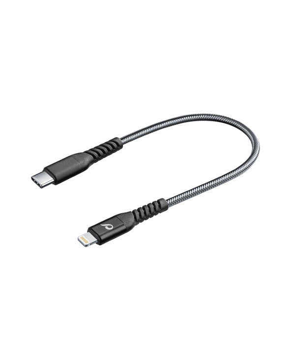 Cellularline Tetra Force Cable 15cm - USB-C to Lightning