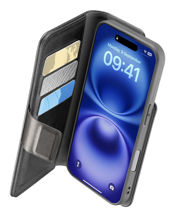 Cellularline 8018080482649 coque de protection pour téléphones portables 15,5 cm (6.1") Folio Noir