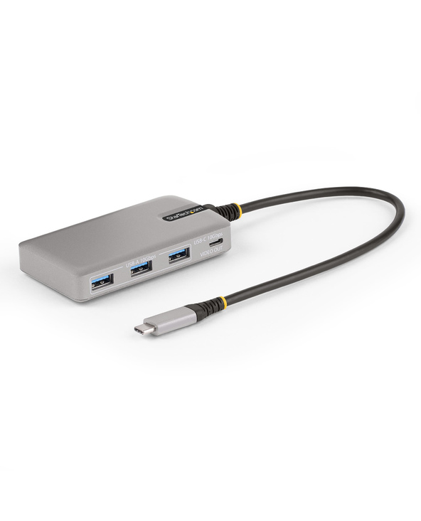 StarTech.com Hub USB-C à 4 Ports avec Sortie Vidéo USB-C DP Alt Mode 4K 60Hz - 3x USB-A, 1x USB Type-C, 100W Power Delivery Pass