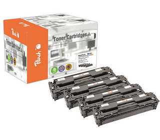Peach 111828 Cartouche de toner 4 pièce(s) Compatible Noir, Cyan, Magenta, Jaune
