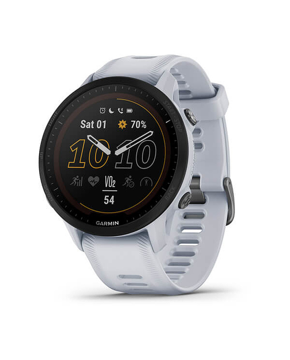 Garmin Forerunner 955 3,3 cm (1.3") MIP Numérique 260 x 260 pixels Écran tactile Blanc Wifi GPS (satellite)