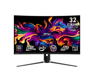 MSI MPG 321CURX QD-OLED 31.5" QD-OLED 4K Ultra HD 0,05 ms Noir