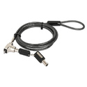 Manhattan 440486 câble antivol Noir, Translucide 1,8 m