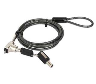 Manhattan 440486 câble antivol Noir, Translucide 1,8 m