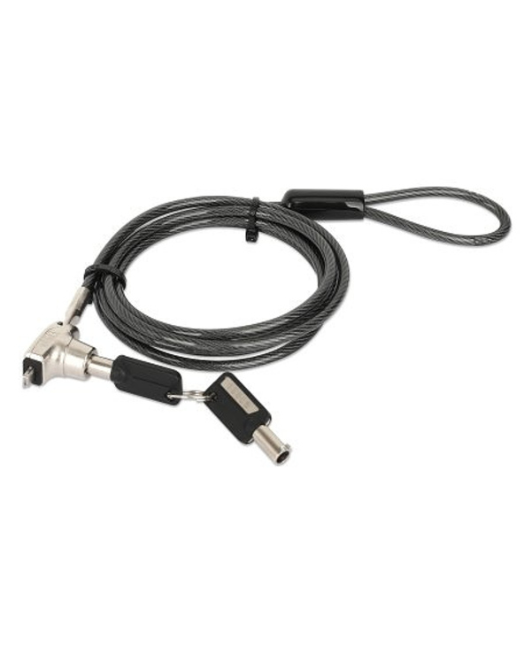 Manhattan 440486 câble antivol Noir, Translucide 1,8 m