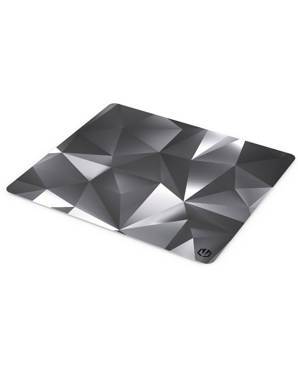 ENDORFY Crystal Black L Tapis de souris de jeu Noir, Blanc