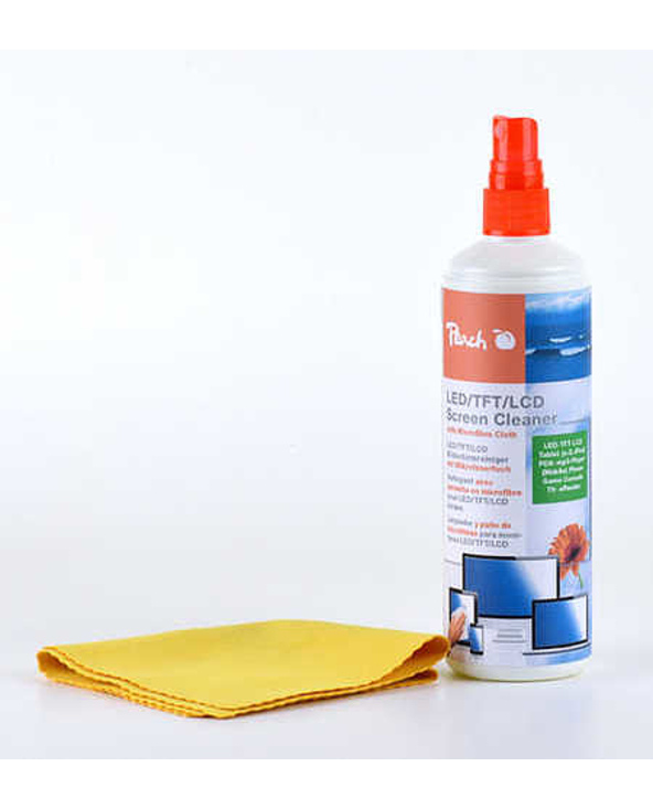 Peach 313282 kit de nettoyage pour ordinateur LCD/TFT/Plasma Pulvérisateur de nettoyage d'équipement électronique 250 ml Peach 313282 kit de nettoyage pour ordinateur LCD/TFT/Plasma Pulvérisateur de nettoyage d'équipement électronique 250 ml