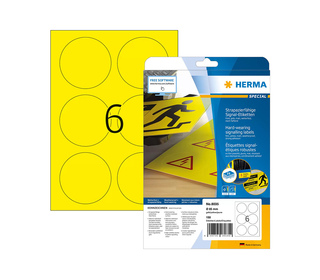 HERMA 8035 étiquette à imprimer Jaune Imprimante d'étiquette adhésive