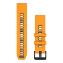 Garmin QuickFit Bande Graphite, Orange Silicone
