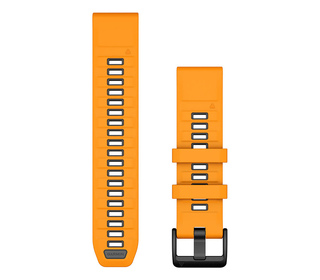 Garmin QuickFit Bande Graphite, Orange Silicone