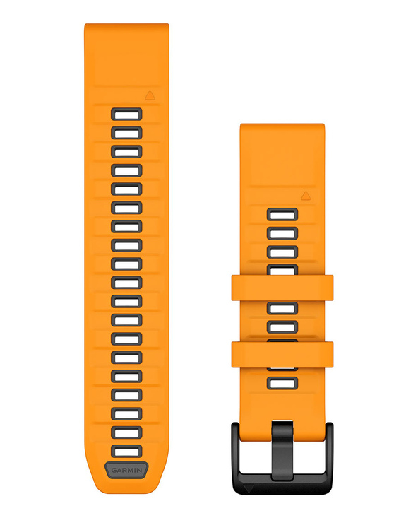 Garmin QuickFit Bande Graphite, Orange Silicone