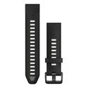 Garmin Quickfit Bande Noir, Gris Silicone