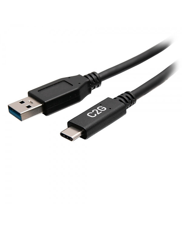 C2G Câble USB-C 6 pouces mâle vers USB-A mâle - USB 3.2 Gen 1 (5 Gbits/s)