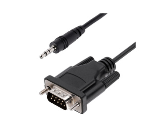 StarTech.com Câble Série DB9 vers 3.5mm de 1m - Câble RS232 DB9 Mâle à 3.5mm - Adaptateur Série DB9 à 3.5mm pour le Calibrage de