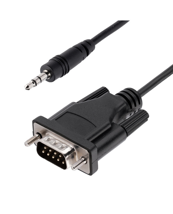 StarTech.com Câble Série DB9 vers 3.5mm de 1m - Câble RS232 DB9 Mâle à 3.5mm - Adaptateur Série DB9 à 3.5mm pour le Calibrage de