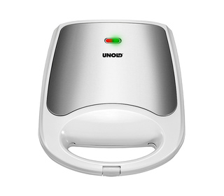 Unold 48480 gaufrier et appareil à croque-monsieur 1100 W Acier inoxydable, Blanc