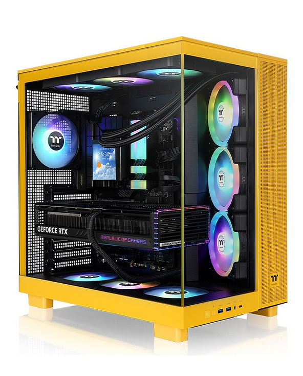 Thermaltake View 380 XL TG ARGB Midi Tower Jaune