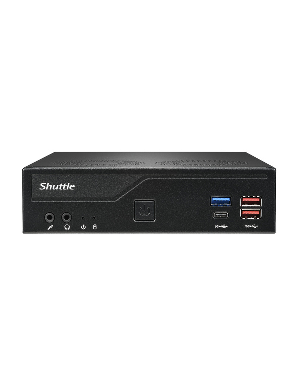 Shuttle Slim PC DH770 , S1700, 2x HDMI, 2x DP , 2x 2.5G LAN, 2x COM, 8x USB, 1x 2.5", 2x M.2, fonctionnement permanent 24/7, att