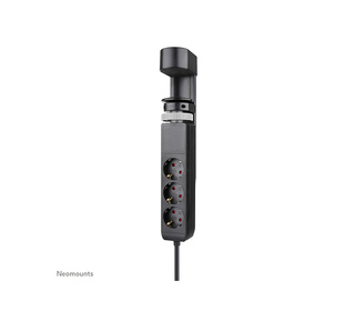 Neomounts DS22-840BL6 Multiprise de bureau avec pince et ports USB-C et USB-A - charge rapide