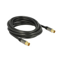 DeLOCK 88924 câble coaxial RG-6/U 3 m IEC Noir
