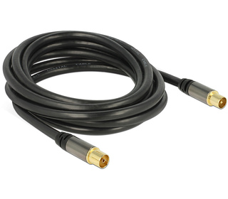 DeLOCK 88924 câble coaxial RG-6/U 3 m IEC Noir