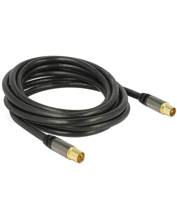 DeLOCK 88924 câble coaxial RG-6/U 3 m IEC Noir