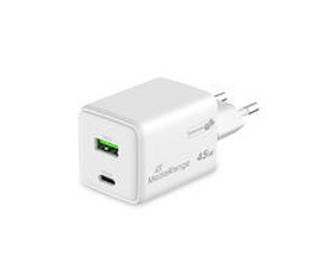 MediaRange MRMA113-2 chargeur d'appareils mobiles Smartphone, Tablette Blanc Secteur Charge rapide Intérieure
