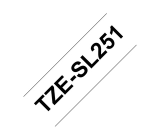 Brother TZESL251 ruban d'étiquette Noir sur blanc