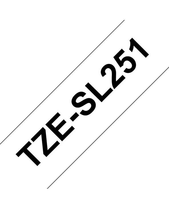 Brother TZESL251 ruban d'étiquette Noir sur blanc
